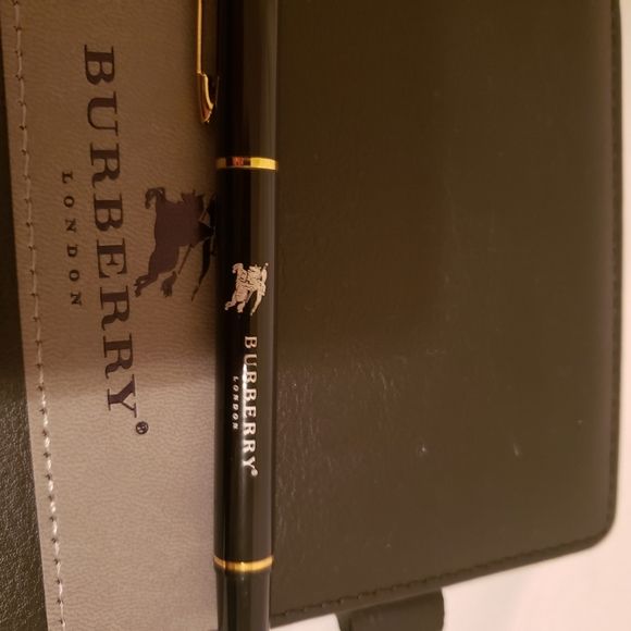 Burberry Black and Gray Leather Journal - Picture 3 of 3